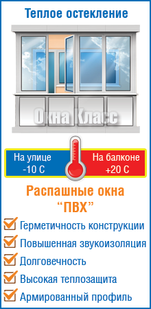 Теплое остекление балкона