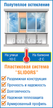 Полутеплое остекление балкона